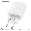 LAMTECH FAST CHARGER TYPE-C PD25W WHITE