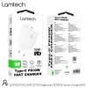 LAMTECH FAST CHARGER TYPE-C PD30W WHITE