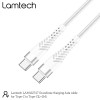 LAMTECH HQ UNBREAKABLE CABLE TYPE-C TO TYPE-C WHITE 1M