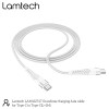 LAMTECH HQ UNBREAKABLE CABLE TYPE-C TO TYPE-C WHITE 1M