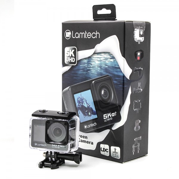 LAMTECH 5K/EIS DUAL SCREEN ACTION CAMERA