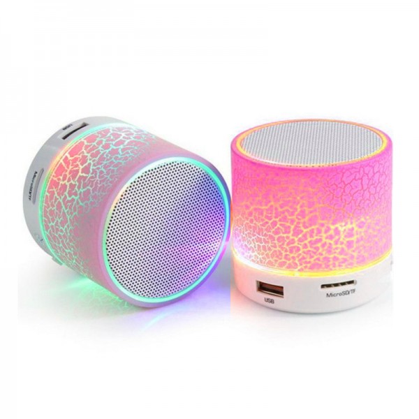 LAMTECH BLUETOOTH SPEAKER LED LIGHT WITH FM PINK