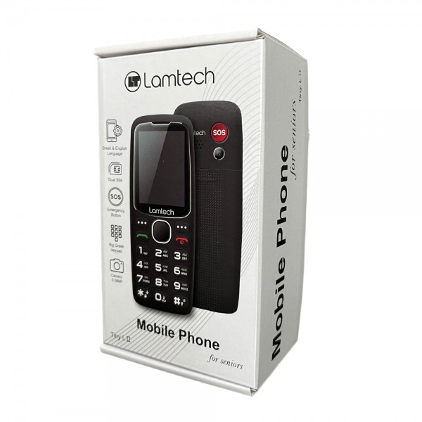 LAMTECH MOBILE PHONE 2.4' GR DUAL SIM TINY L II BLACK