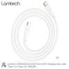 LAMTECH CHARGE AND DATA CABLE TYPE-C TO TYPE-C 60W 1M WHITE