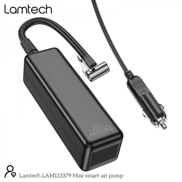 LAMTECH CAR TIRE PUMP DC12V 3.5BAR WITH LCD SCREEN