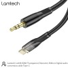 LAMTECH AUDIO CABLE TYPE-C TO 3.5MM JACK BLACK 1M