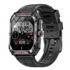 LAMTECH SPORT WATCH BT5.1 WITH HEALTH SENSOR & SPORT TRACKING SQUARE TFT 2.02' DISPLAY BLACK