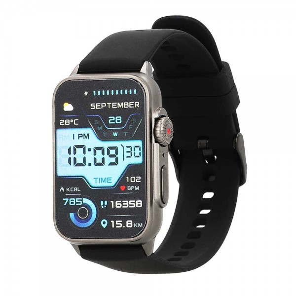 LAMTECH SMART WATCH BT5.1 WITH SPORT TRACKING & HEALTH SENSOR BLACK