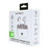 LAMTECH BLUETOOTH 5.0 TWS EARPHONES WITH CHARGING DOCK WHITE