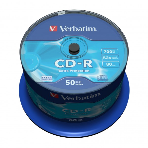 VERBATIM CD-R 50 TUB 52X80 MIN