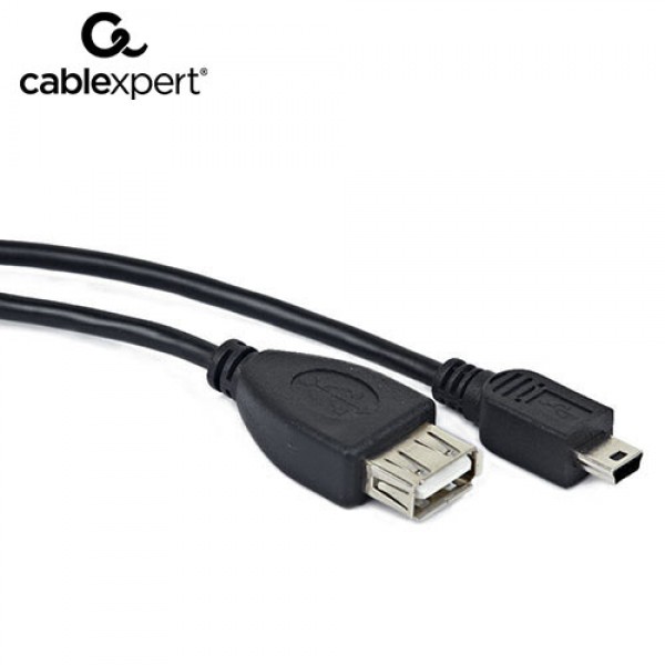 CABLEXPERT USB OTG AF TO MINI-BM CABLE 0,15m RETAIL PACK