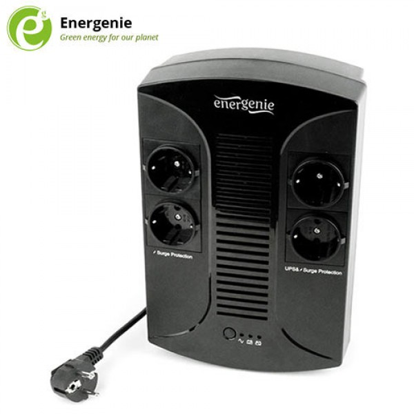 ENERGENIE 650VA UPS WITH AVR AND 4 EXTRA SOCKETS