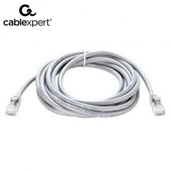 CABLEPXERT PATCH CORD CAT 5E MOLDED STRAIN RELIEF GREY 5M