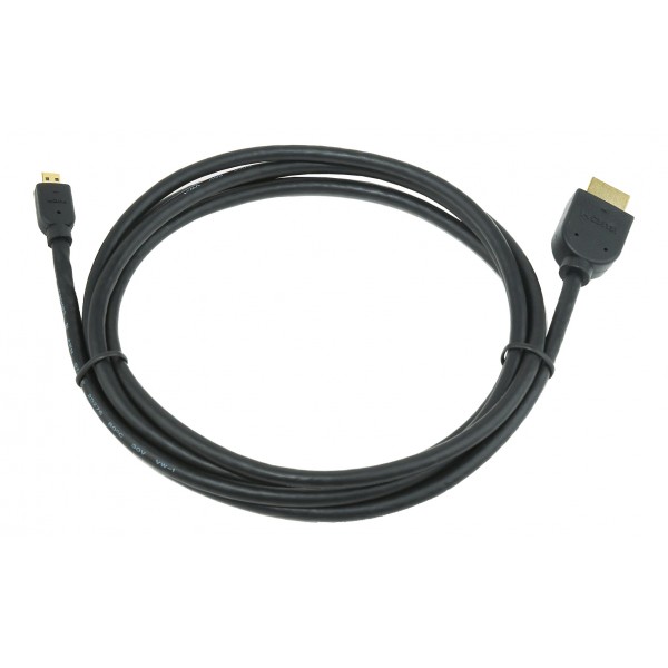 CABLEXPERT HDMI MALE TO MICRO D-MALE BLACK CABLE WITH GOLD-PLATED CONNECTORS 1.8M