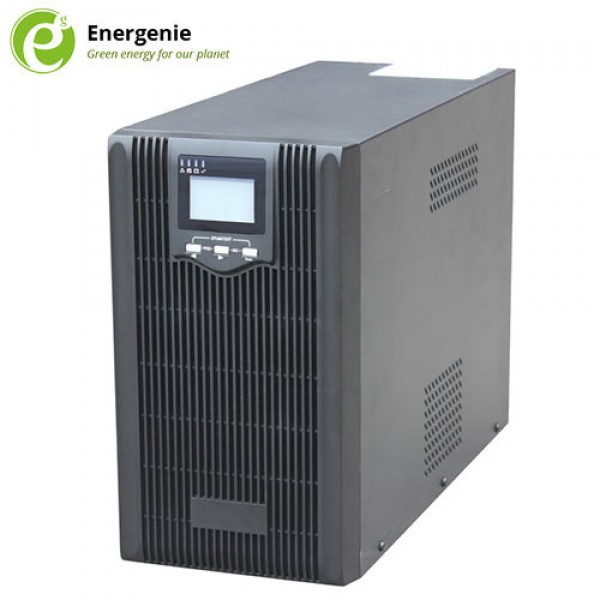 ENERGENIE 3000VA PURE SINE WAVE UPS, LCD DISPLAY, USB, BLACK