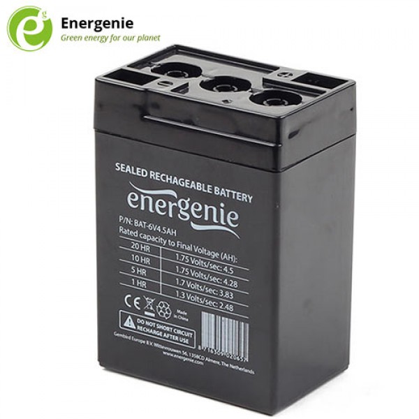 ENERGENIE LEAD BATTERY 6V 4,5AH