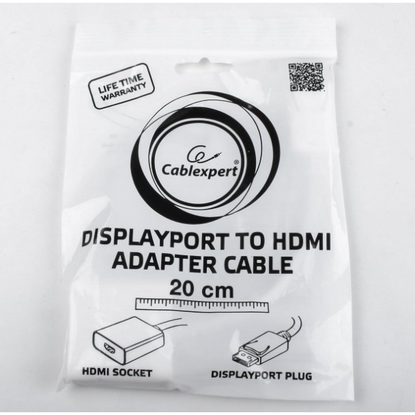 CABLEXPERT DISPLAY PORT TO HDMI ADAPTER WHITE