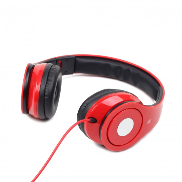 GEMBIRD FOLDING STEREO HEADPHONES WITH MIC DETROIT RED