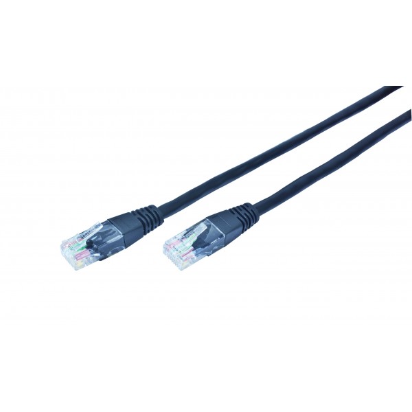 CABLEXPERT UTP PATCH CORD CAT5e BLACK 0,5M