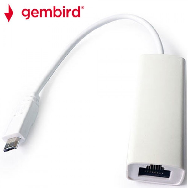 GEMBIRD MICRO USB 2,0 LAN ADAPTER FOR MOBILE DEVICES