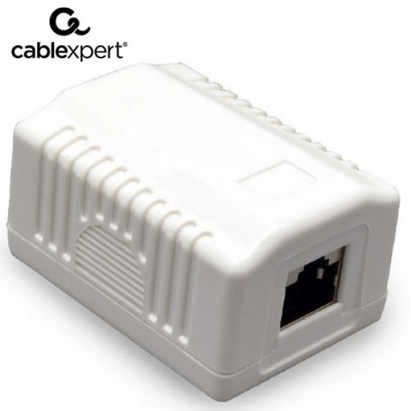 CABLEXPERT CAT5E FTP SINGLE PORT SURFACE MOUNT BOX