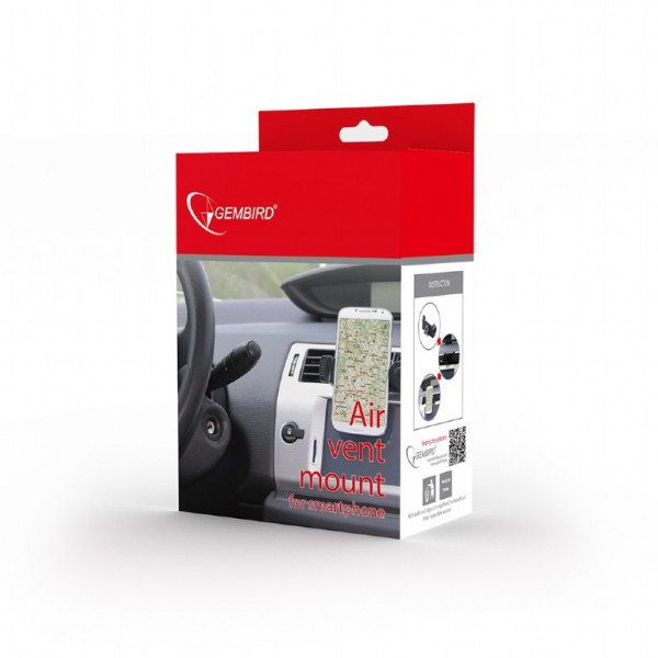 GEMBIRD AIR VENT MOUNT FOR SMARTPHONES BLACK