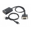 CABLEXPERT VGA TO HDMI ADAPTER CABLE 0,15M BLACK