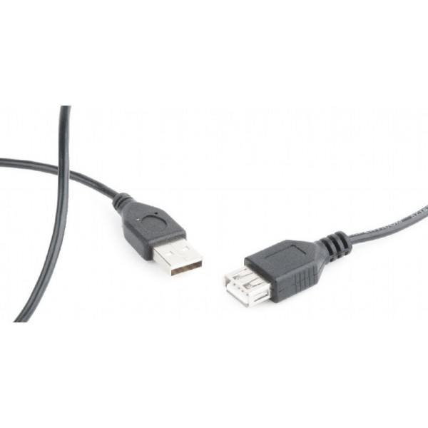 CABLEXPERT USB 2,0 EXTENSION CABLE 0,75M BLACK