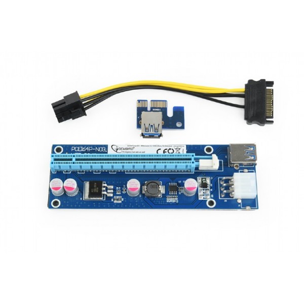 GEMBIRD PCI-EXPRESS RISER ADD ON CARD 6PIN POWER CONNECTOR