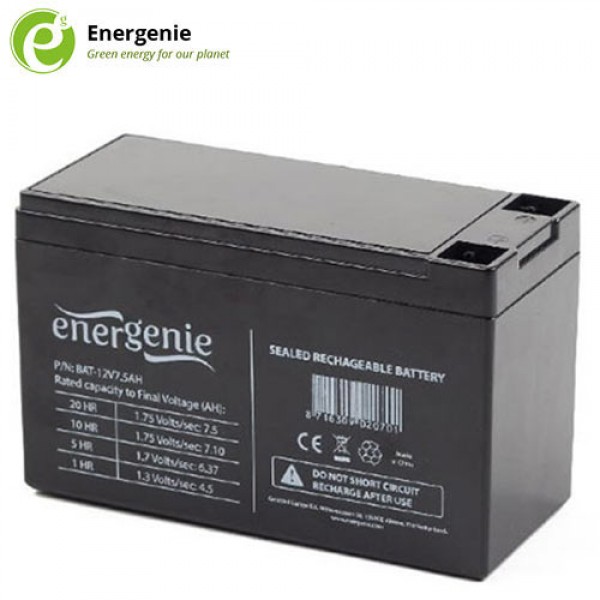 ENERGENIE LEAD BATTERY FOR UPS 12V 7,5AH