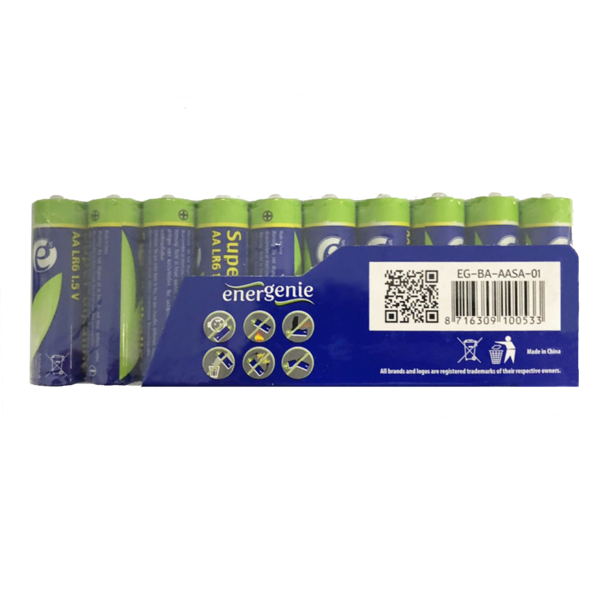 ENERGENIE SUPER ALKALINE AA BATTERRY 10PACK