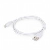 CABLEXPERT USB TO LIGHTNING SYNC AND CHARGING CABLE WHITE 1M