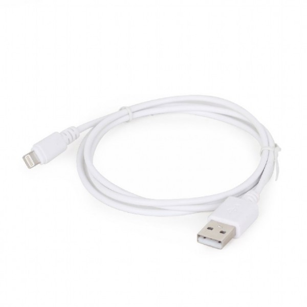 CABLEXPERT USB TO LIGHTNING SYNC AND CHARGING CABLE WHITE 1M