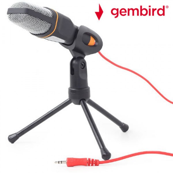 GEMBIRD DESKTOP MICROPHONE WITH A TRIPOD BLACK