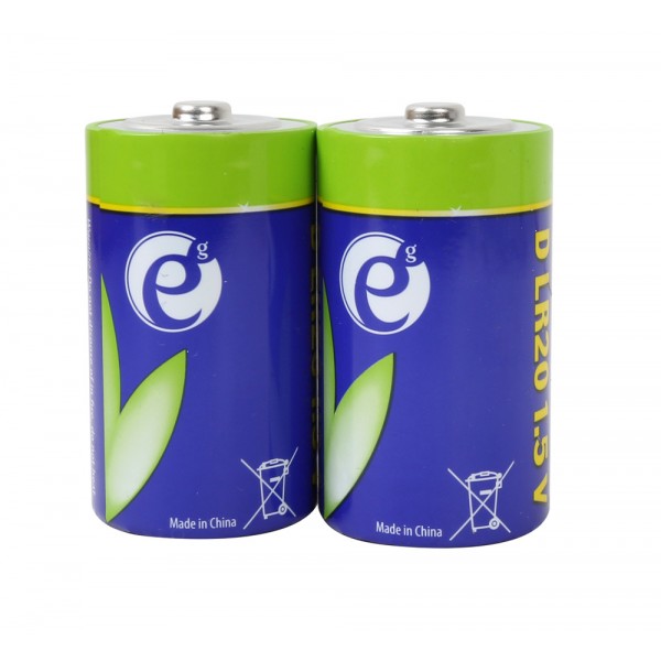 ENERGENIE ALKALINE D-CELL BATTERY 2-PACK