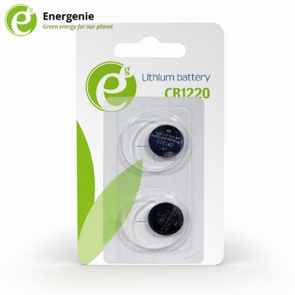 ENERGENIE BUTTON CELL CR1220 2-PACK