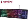 GEMBIRD RAINBOW BACKLIGHT MULTIMEDIA KEYBOARD BLACK