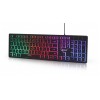 GEMBIRD RAINBOW BACKLIGHT MULTIMEDIA KEYBOARD BLACK