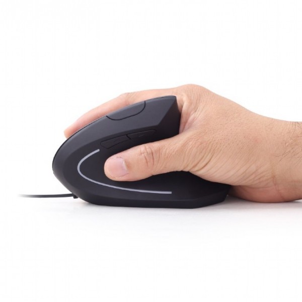 GEMBIRD ERGONOMIC 6-BUTTON OPTICAL MOUSE BLACK