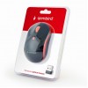 GEMBIRD WIRELESS OPTICAL MOUSE BLACK/RED