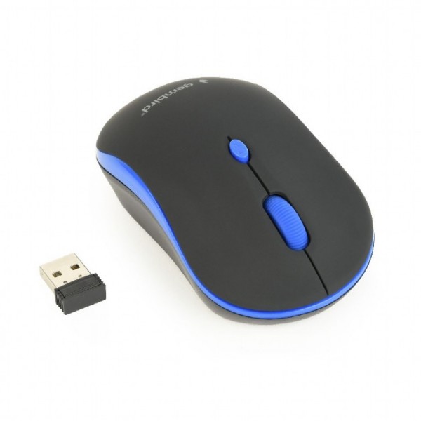 GEMBIRD WIRELESS OPTICAL MOUSE BLACK/BLUE