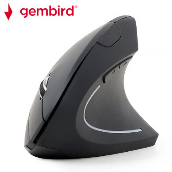 GEMBIRD WIRELESS ERGONOMIC 6-BUTTON OPTICAL MOUSE BLACK