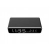 GEMBIRD DIGITAL ALARM CLOCK WITH WIRELESS CHARGING FUNCTION BLACK