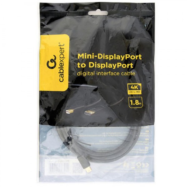 CABLEXPERT MINI DISPLAYPORT TO DISPLAYPORT DIGITAL INTERFACE CABLE 1,8m