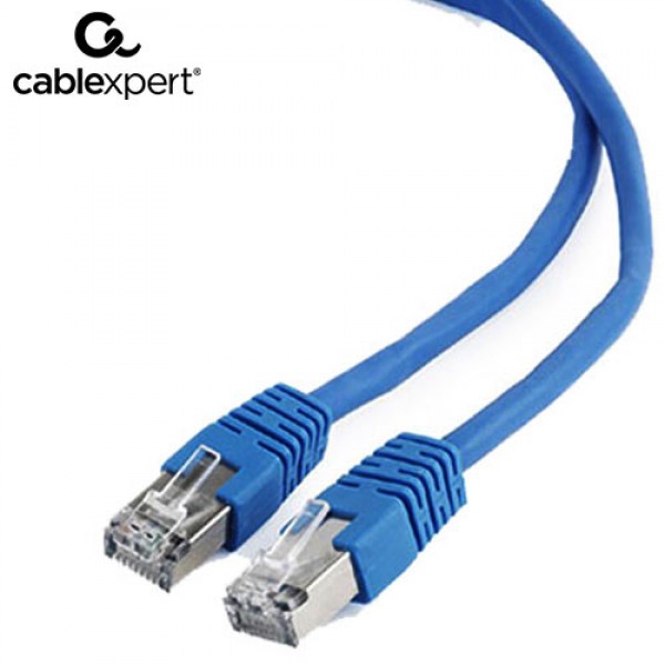 CABLEXPERT FTP CAT6 PATCH CORD BLUE SHIELDED 2M