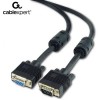 CABLEXPERT PREMIUM VGA EXTENSION HD15M/HD15F DUAL-SHIELDED W/ 2xFERRITE 1,8M CABLE BLACK