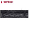 GEMBIRD MULTIMEDIA CHOCOLATE KEYBOARD USB US LAYOUT BLACK