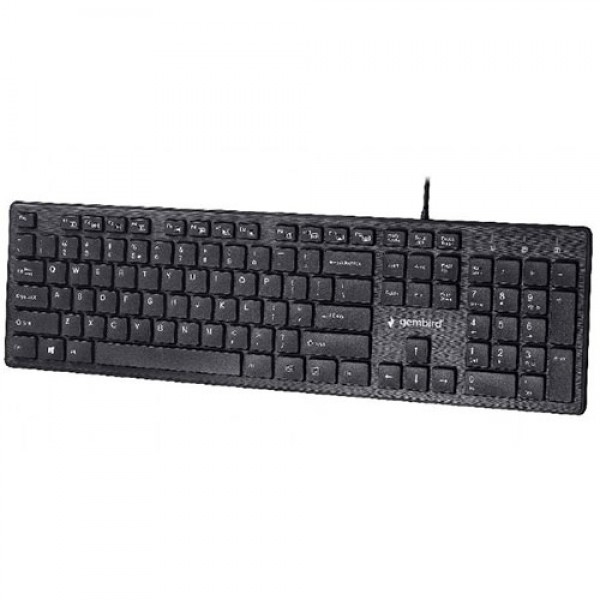 GEMBIRD MULTIMEDIA CHOCOLATE KEYBOARD USB US LAYOUT BLACK