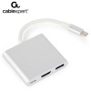 CABLEXPERT USB TYPE-C MULTI-ADAPTER SILVER