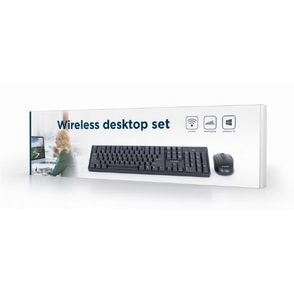 GEMBIRD WIRELESS DESKTOP SET US LAYOUT BLACK